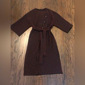 Black & Red Kimono Dress